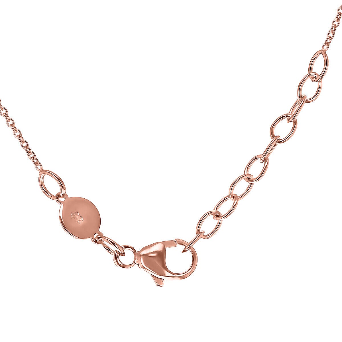 Personalised Engravable 9K Gold 4.9mm x 39.7mm Vertical Bar Adjustable Necklace, Size-16-17 Inch