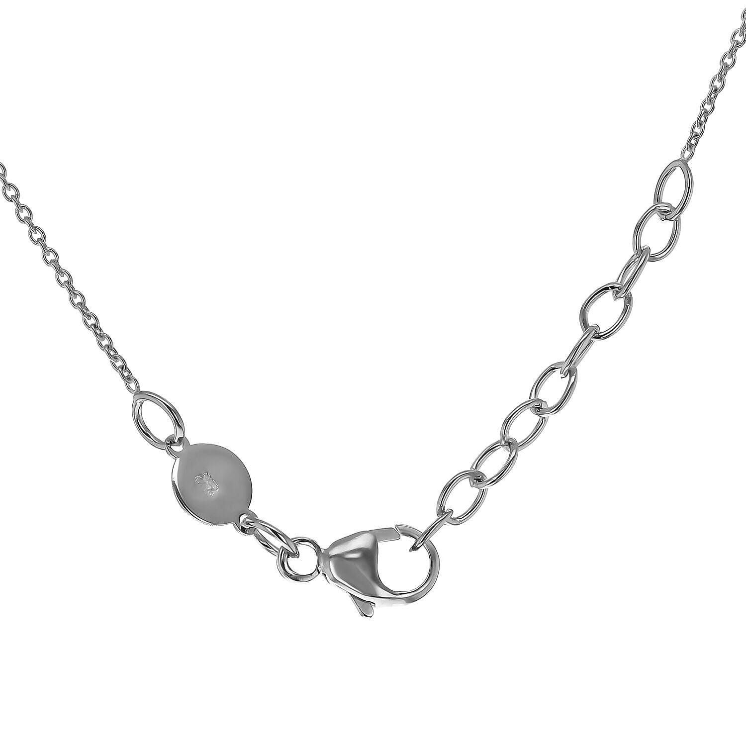 Personalised Engravable 9K Gold 16.8mm x 10mm Double-Disc Adjustable Necklace, Size-16-17 Inch