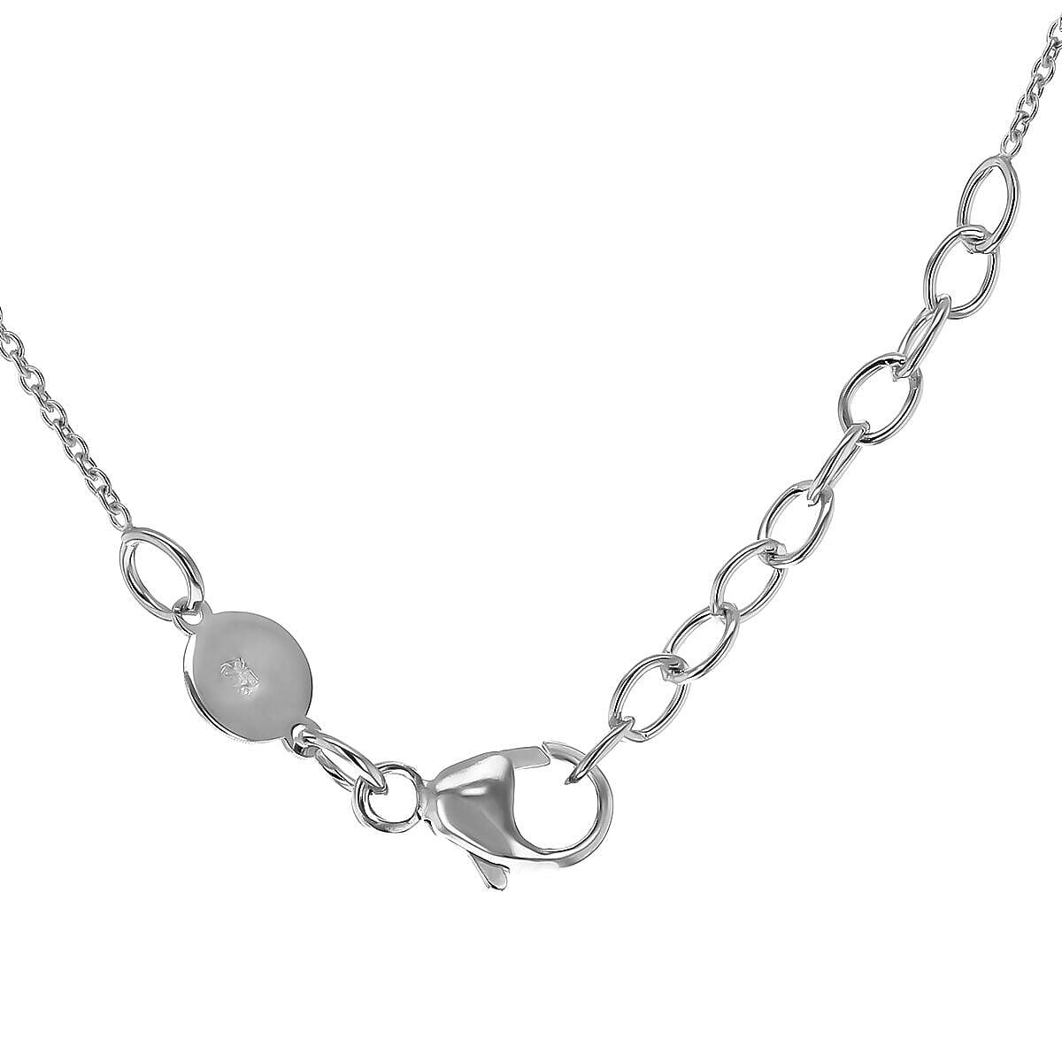 Personalised Engravable 9K Gold 10mm Disc Adjustable Necklace, Size-16-17 Inch