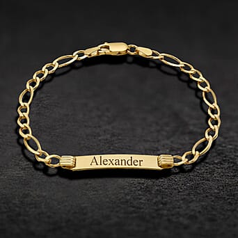 https://tjcuk.sirv.com/Products/D1/0/D10539/Personalised-Engravable-9K-Gold-Flat-Figaro-25mm-x-5-5mm-ID-Bracelet-S_D10539_1.jpg?w=342&h=342