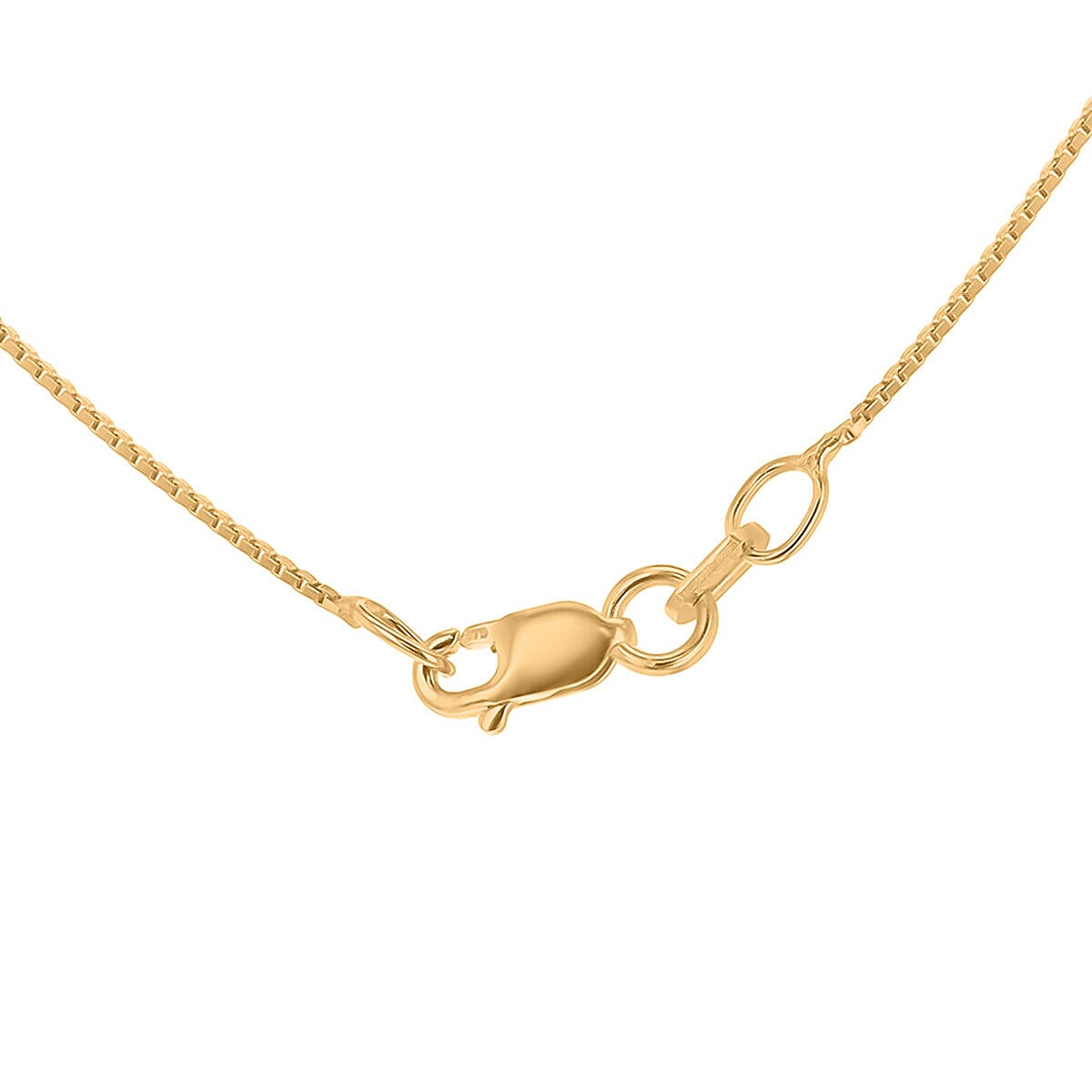 Personalised Engravable 9K Gold 5mm x 32mm Vertical Rectangular Cuboid Adjustable Necklace, Size-18-20 Inch