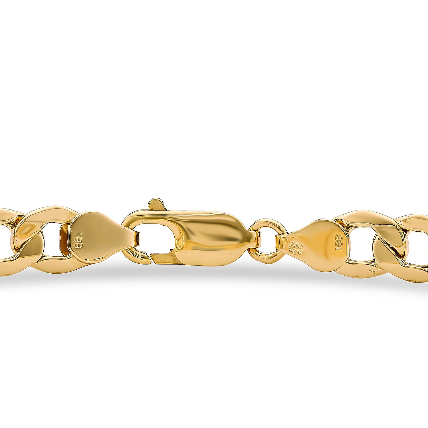 Personalised Engravable 9K Gold 31mm x 8.5mm Hollow Curb ID Bracelet, Size-8.5 Inch