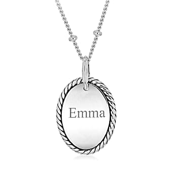 https://tjcuk.sirv.com/Products/D1/0/D10570/Personalised-Engravable-Rhodium-Plated-13-6mm-x-22-3mm-Twist-Edge-Oval_D10570.jpg?w=342&h=342