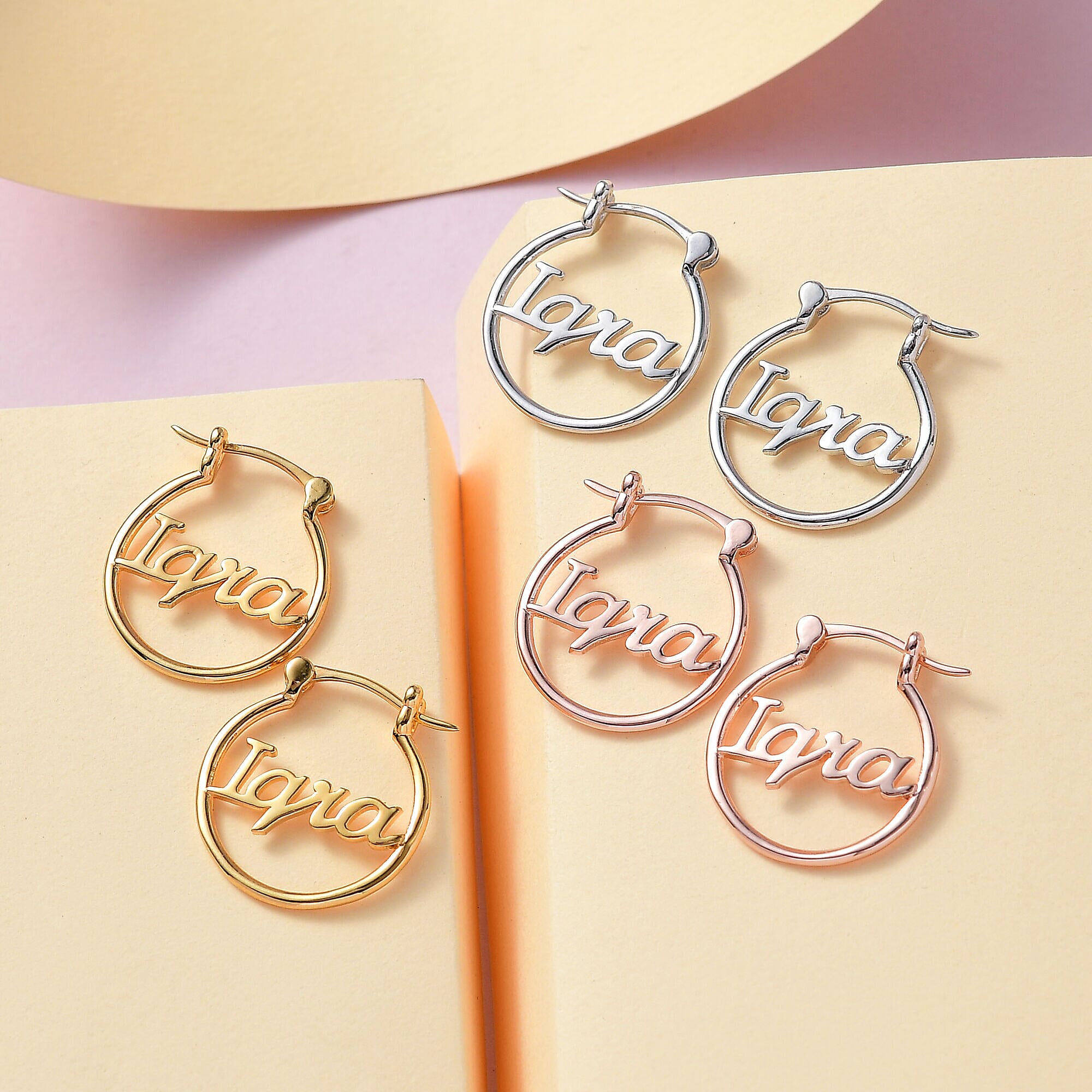 Diamond clearance name earrings