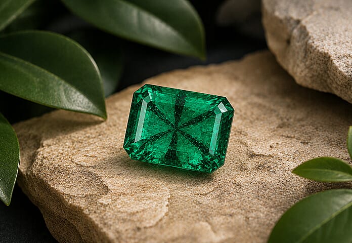 Trapiche Emerald gemstone